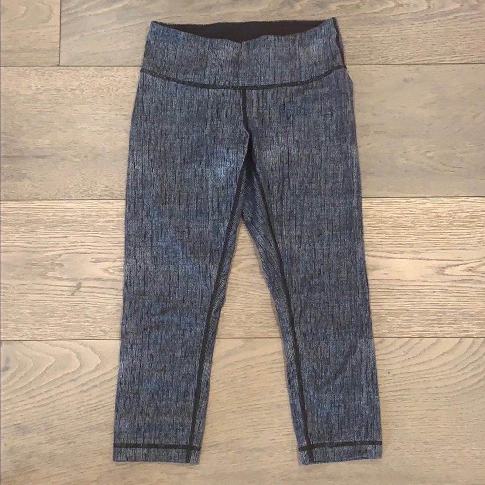 Gray Lululemon Crops